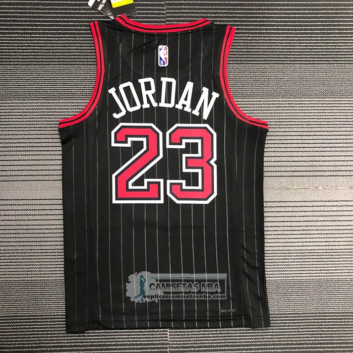 Camiseta Chicago Bulls Michael Jordan NO 23 Statement 2020-21 Negro